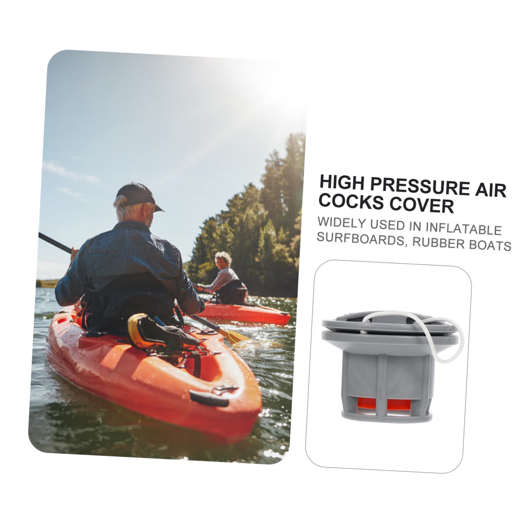 Hemobllo adattatore per pompa ad aria valvola della barca sostituzione inflatable gonfiabile adattatori per valvole gonfiabili adattatore valvole aria Protezione ambientale in pvc