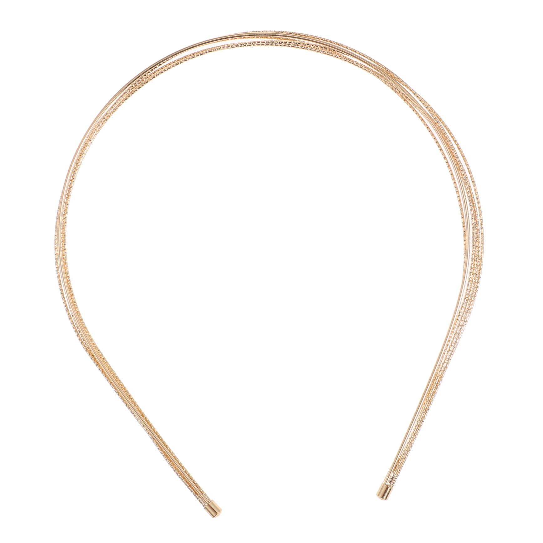 Diadema Multicapa de Metal para Mujer, Elegante y Sencilla