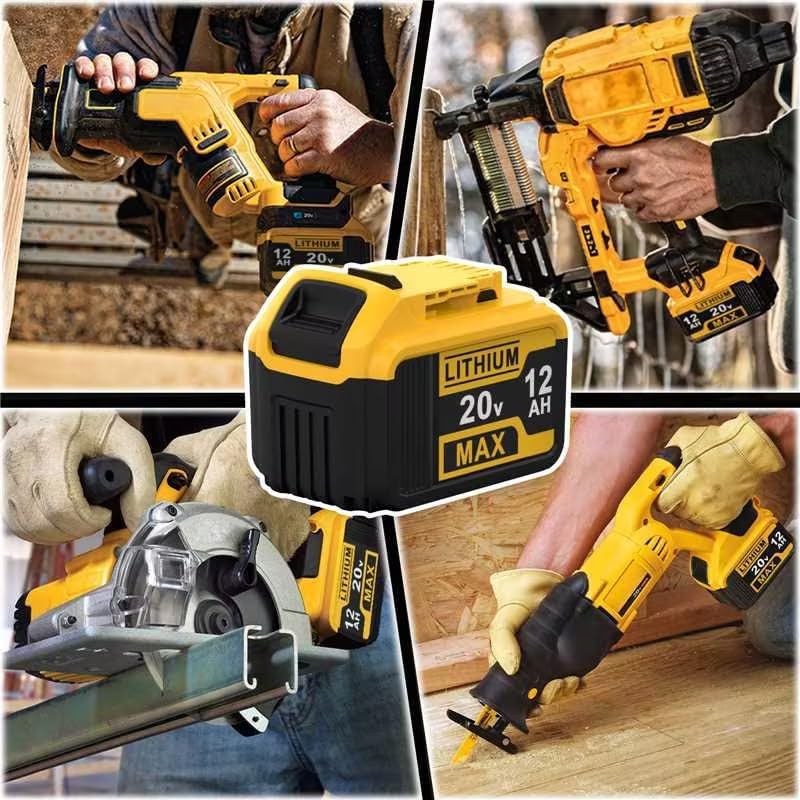 2-Pack 12000mAh High-Capacity Replacement for Dewalt 20V Max Battery Compatible with Dewalt 20 Volt Lithium Ion Batteries DCB207 DCB206 DCB205 DCB204 DCB203 DCB201 DCB200 Cordless Tools - Image 7