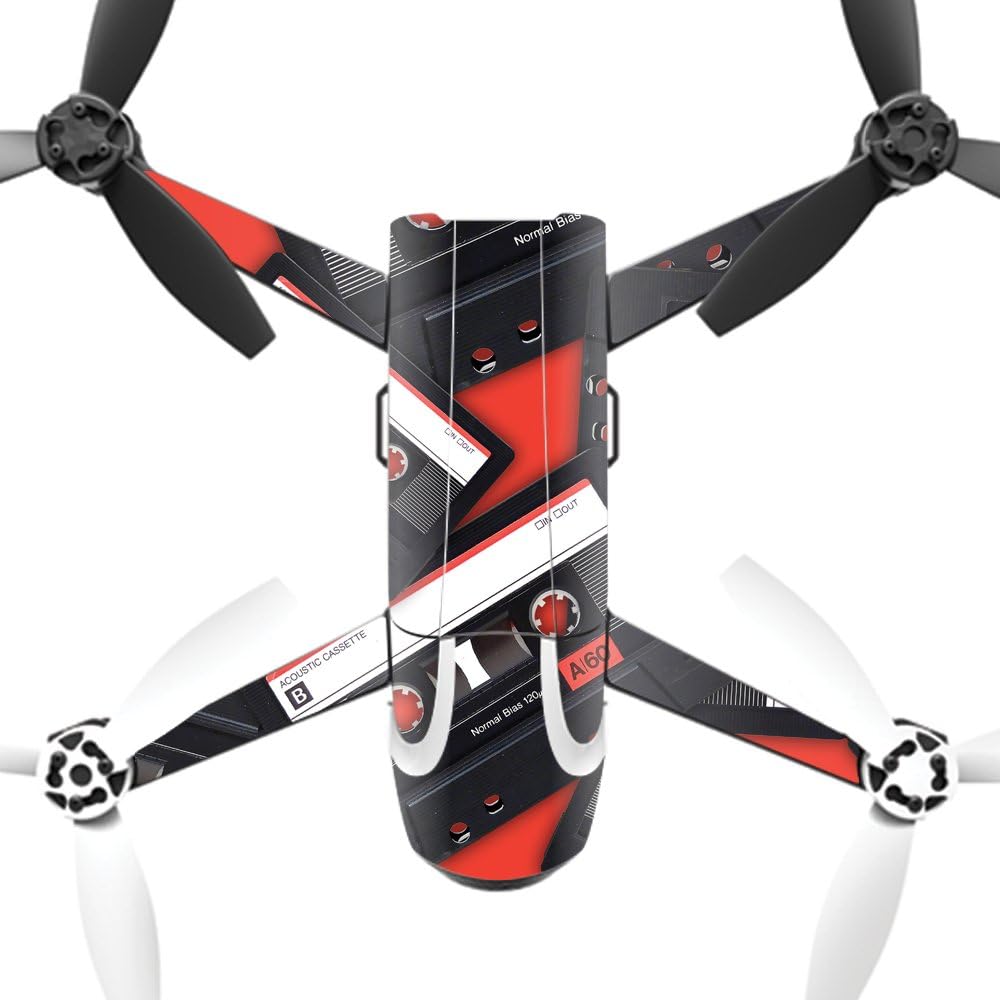 MightySkins Skin Compatible with Parrot Bebop 2 Quadcopter Drone wrap Cover Sticker Skins Mixtape
