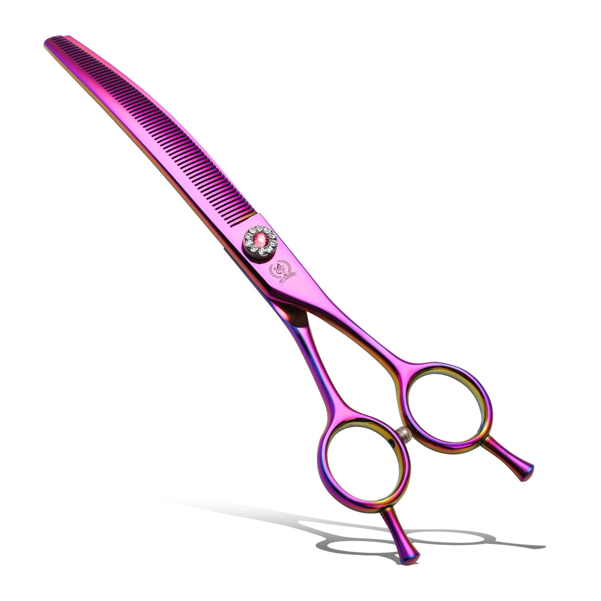 Professional Dog Grooming Scissors Pet Curved Thinning Shears