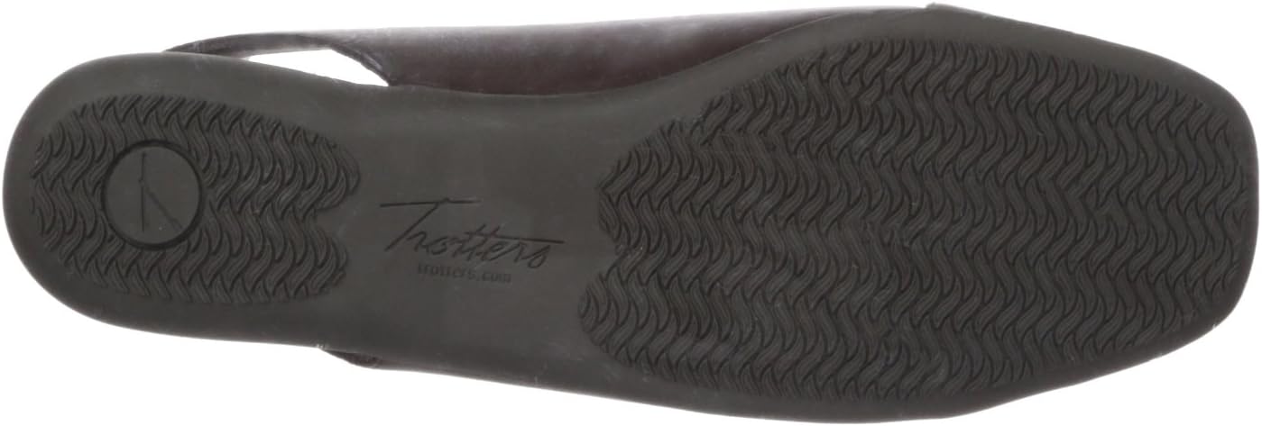 Trotters Women's Sarina Ballet Flat, Dark Brown/Patent, 10.0 S US