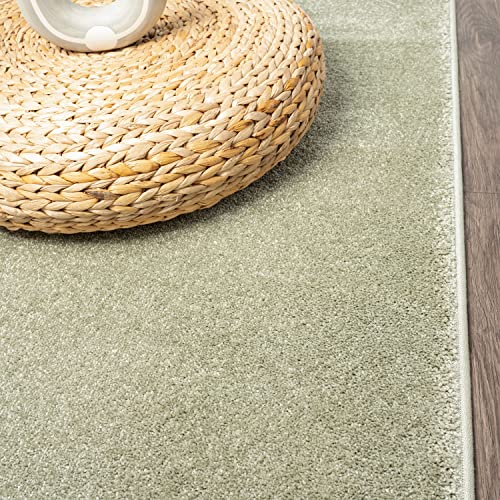 JONATHAN Y Haze Solid Low-Pile Green Indoor Area Rug 9x12, Coastal,Bohemian,Minimalist,Classic, Easy-Cleaning for Living Room,Bedroom,Kitchen,Pet Friendly,Non-Shedding (SEU100O-9) - Image 11