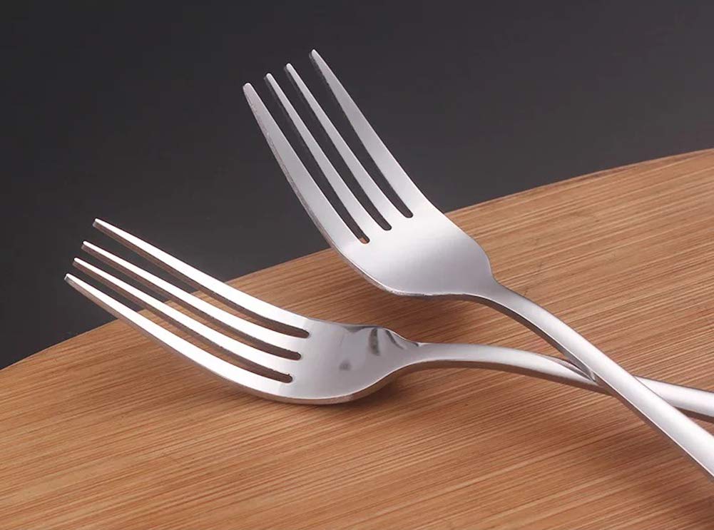 Dinner Forks Set of 12, 8 Inches, Stainless Steel, Silver, Dishwasher Safe — Amazon image 6