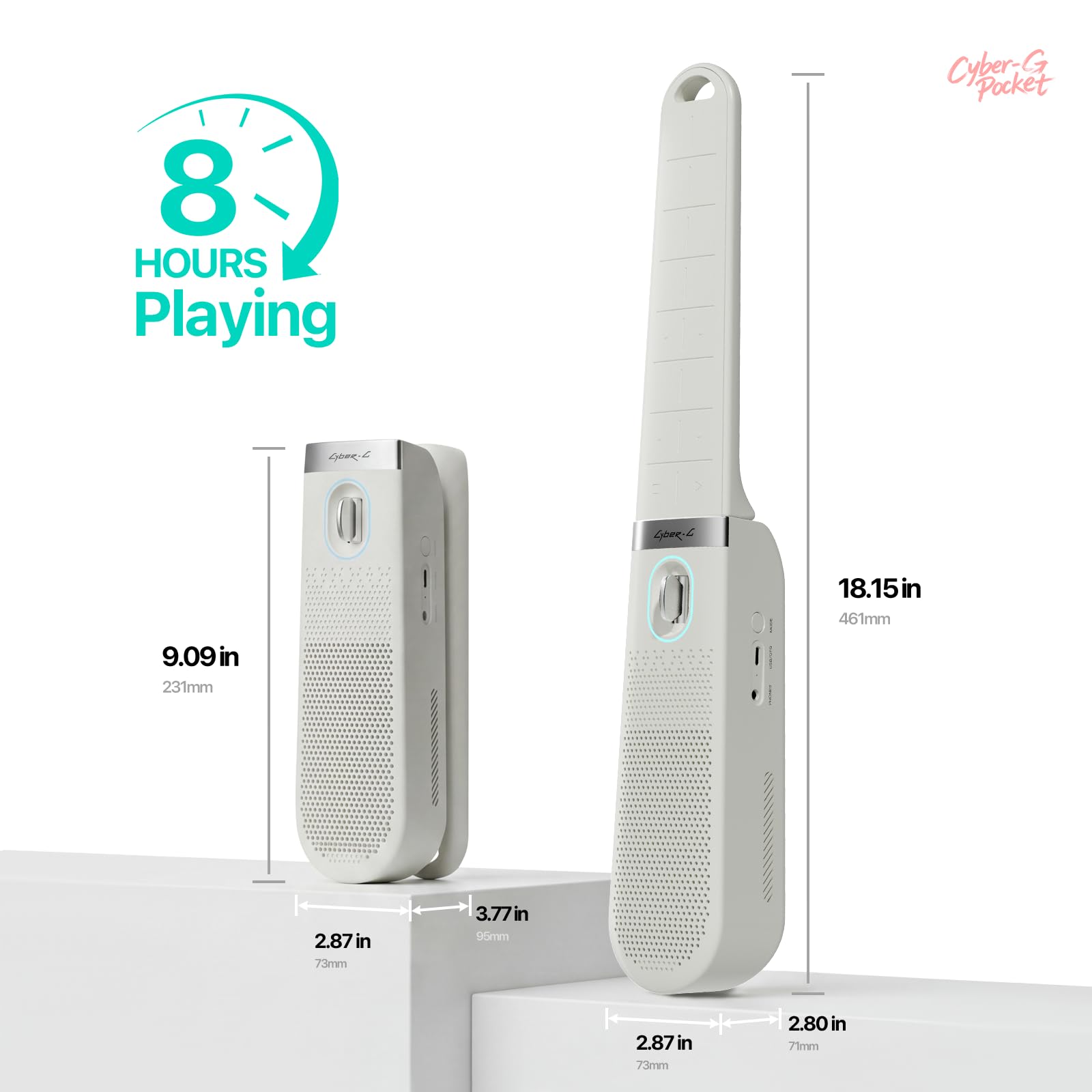 Enya Cyber-G Pocket Smart Guitar: Głośnik do grania 0.8KG przenośna, składana, bezprzewodowa, z inteligentnymi efektami dźwiękowymi. Wielofunkcyjny instrument dla początkujących graj od razu