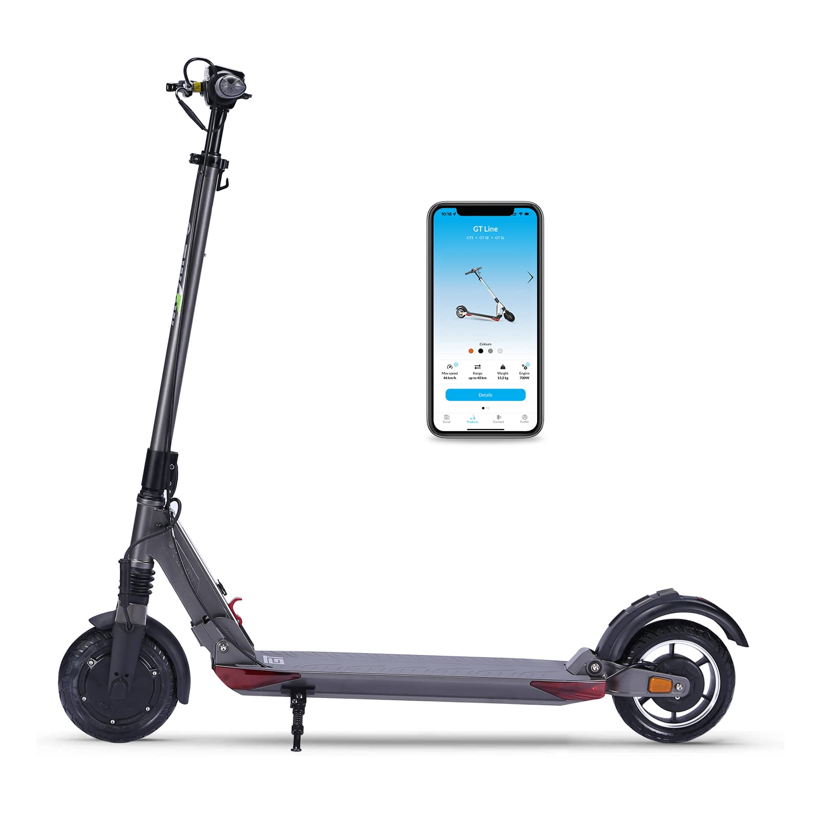 ETWOW GT Series Electric Scooter (GTS | GT SE | GT SL). The Ultimate Commuter Scooter. Lightweight (All Models Under 29 lbs). Fast. Foldable. Range up to 31 Miles, UL 2272 Certified by SGS