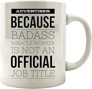 Advertising Mug - Because Badass Miracle Worker - Advertiser Gift