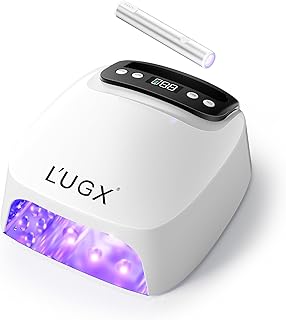 L'UGX 2 in 1 UV LED Nail Lamp, Rechargeable UV Light for Gel Nails, Cordless Nail Dryer with Handheld Gel Light for Nail Polish, Perfect for Home Salon Manicure