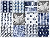 DECORA BELLAMENTE DE UNA FORMA FÁCIL: Este juego de ARTE ECLÉCTICO PARA AZULEJOS es el proyecto decorativo DIY perfecto para modernizar tu casa; viene con 24 adhesivos del 10 x 10 cm, son fáciles de colocar, limpiar y retirar sin dañar la superficie; vienen con instrucciones detalladas fáciles de entender;