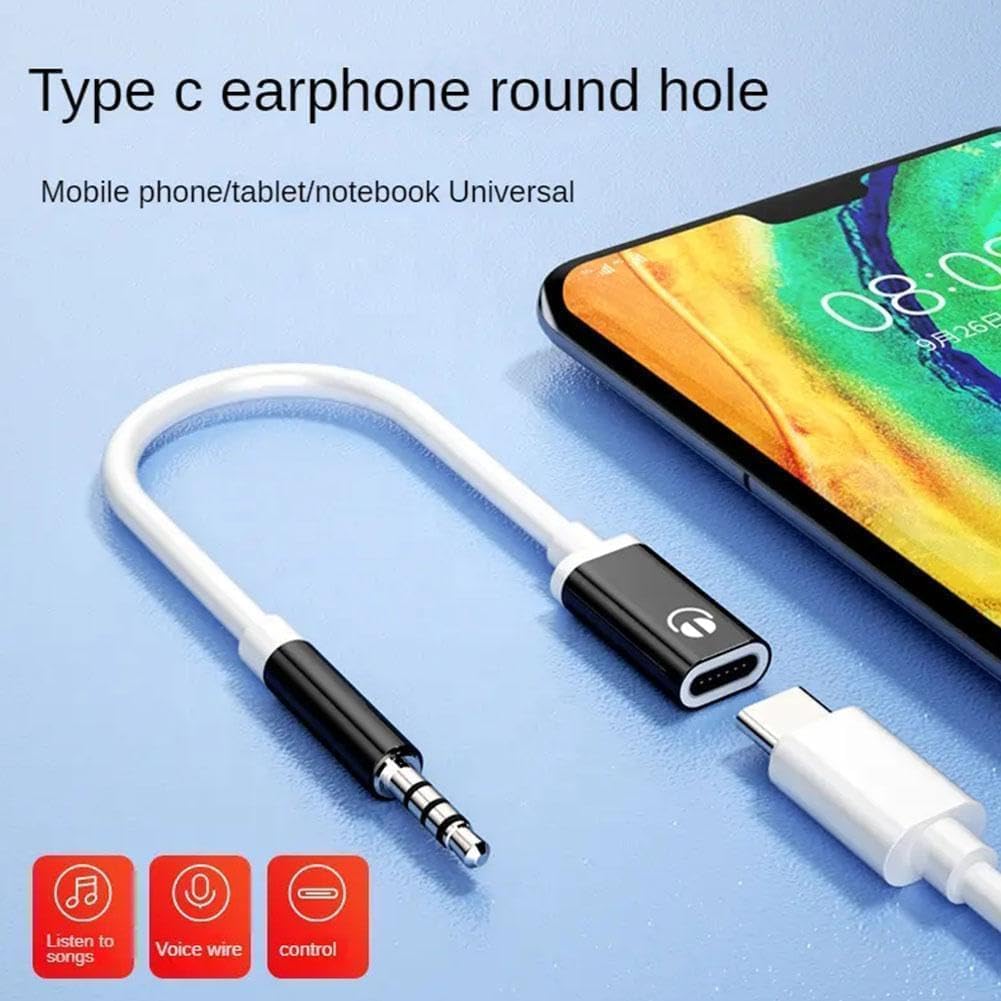 Headphone Jack Adapter, 3.5mm Male to Type-C Female Audio Adapter Cable, Analog Cable AUX to USB C for Headphones, MP3 Players, Tablets, Laptops, Karaoke image 5