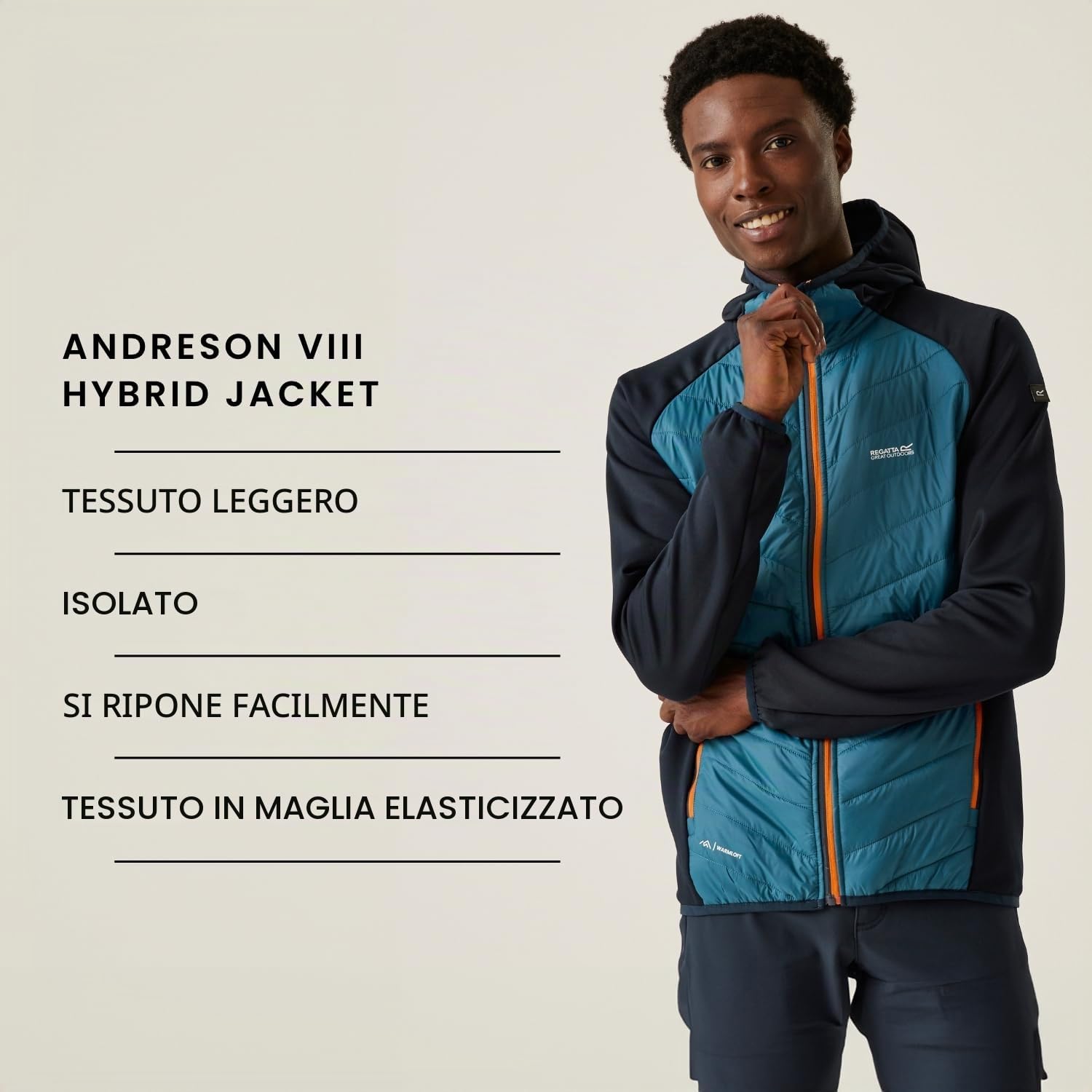 Regatta Regatta Andreson Viii Hybrid - Giacca Softshell Leggera Da Uomo Giacca imbottita Uomo
