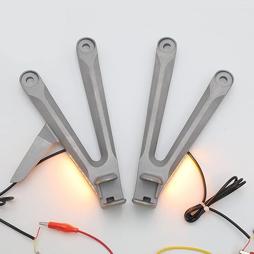 Miniatura 8 de HTTMT MT390-007-POLISH Soporte de clavijas de pie delantero plateado compatible con CBR 600 RR 2003-2006