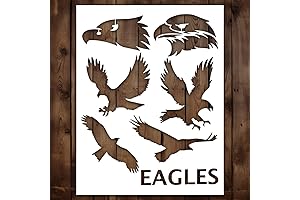 Create Stunning Eagle Designs with Reusable Eagle Stencil Template