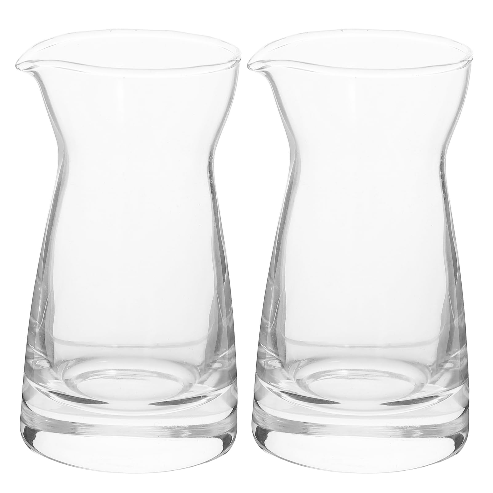 Pichet à crème en verre 80 ml Didiseaon pour café et table - Lot de 2