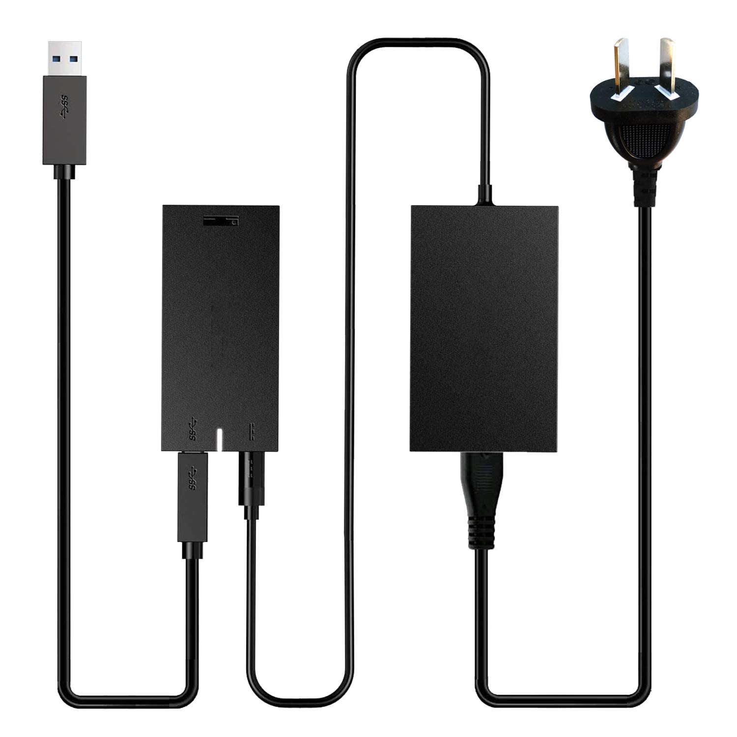 Xbox Kinect Adapter, Kinect 2 with AU Plug, Kinect V2 Power Adapter for Xbox One S, Xbox One X and Windows 7/8/8.1/10, Power AC Adapter and PC Development Kit