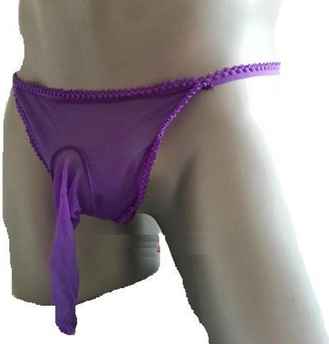 Sexy Men Sheer See Through Men Pantyhose Underwear Boxer Brief T back