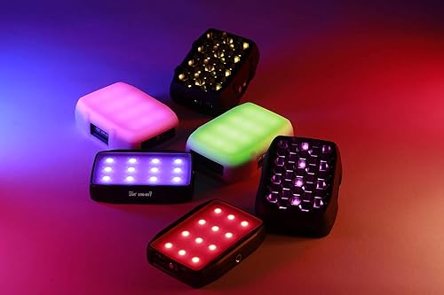 Miniatura 3 de Falcon Eyes F7 Mini 5W RGB Pocket On Camera Light con función de adsorción magnética, batería recargable incorporada, control de aplicación