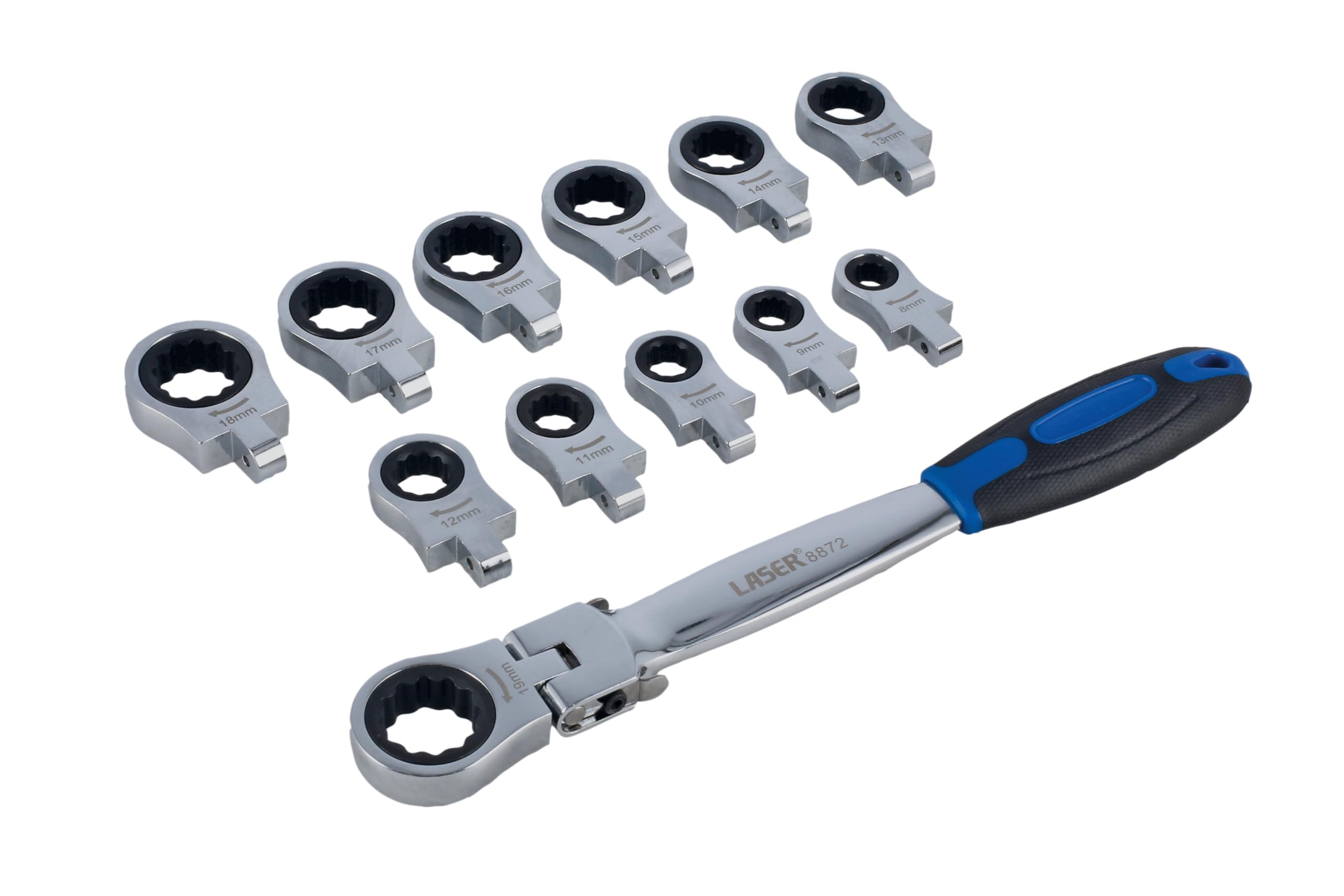 LASER TOOLS 8872 Juego de carracas reversibles