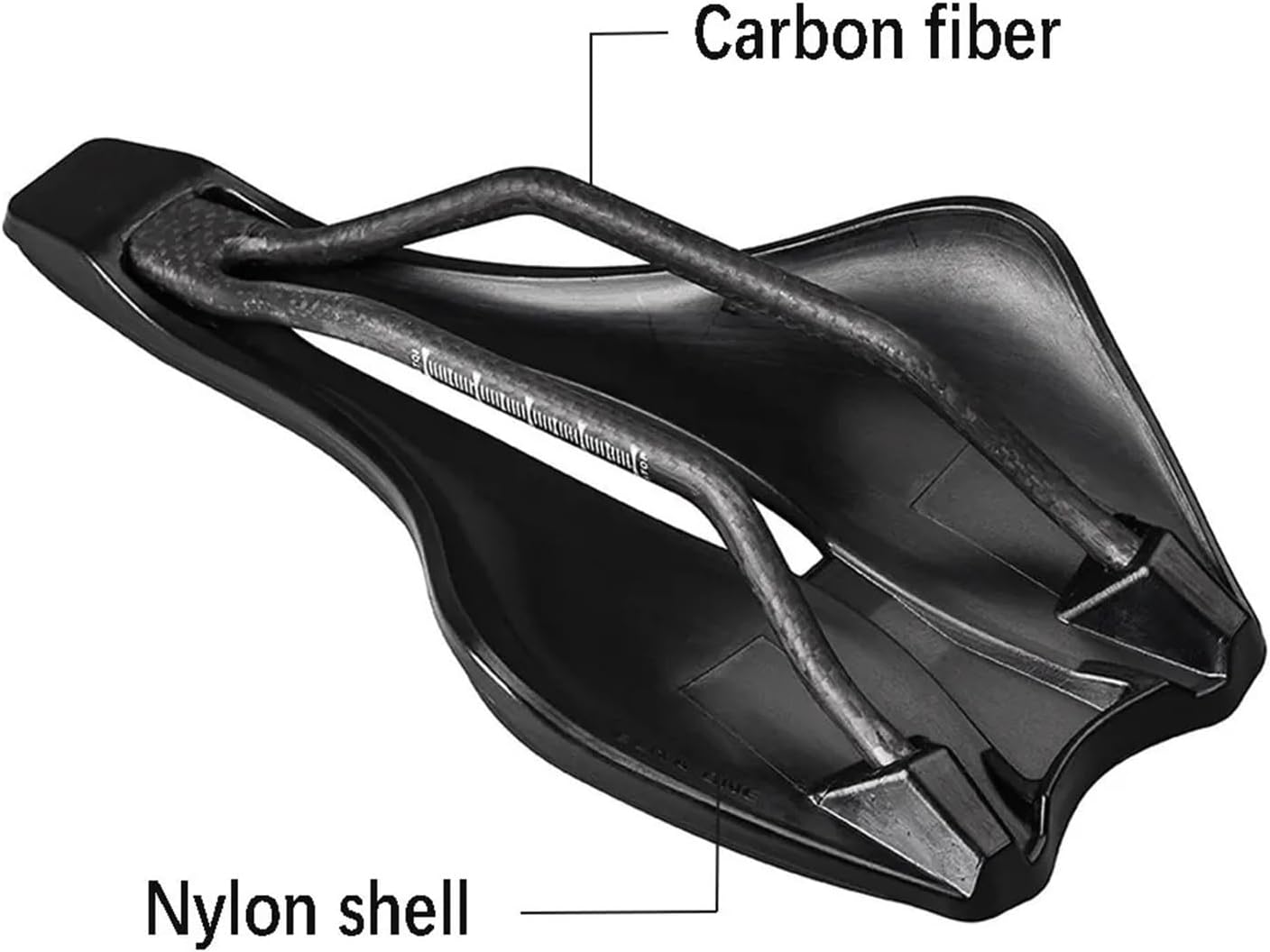 Road MTB Bike Saddle Carbon Rail 130g 245x139mm