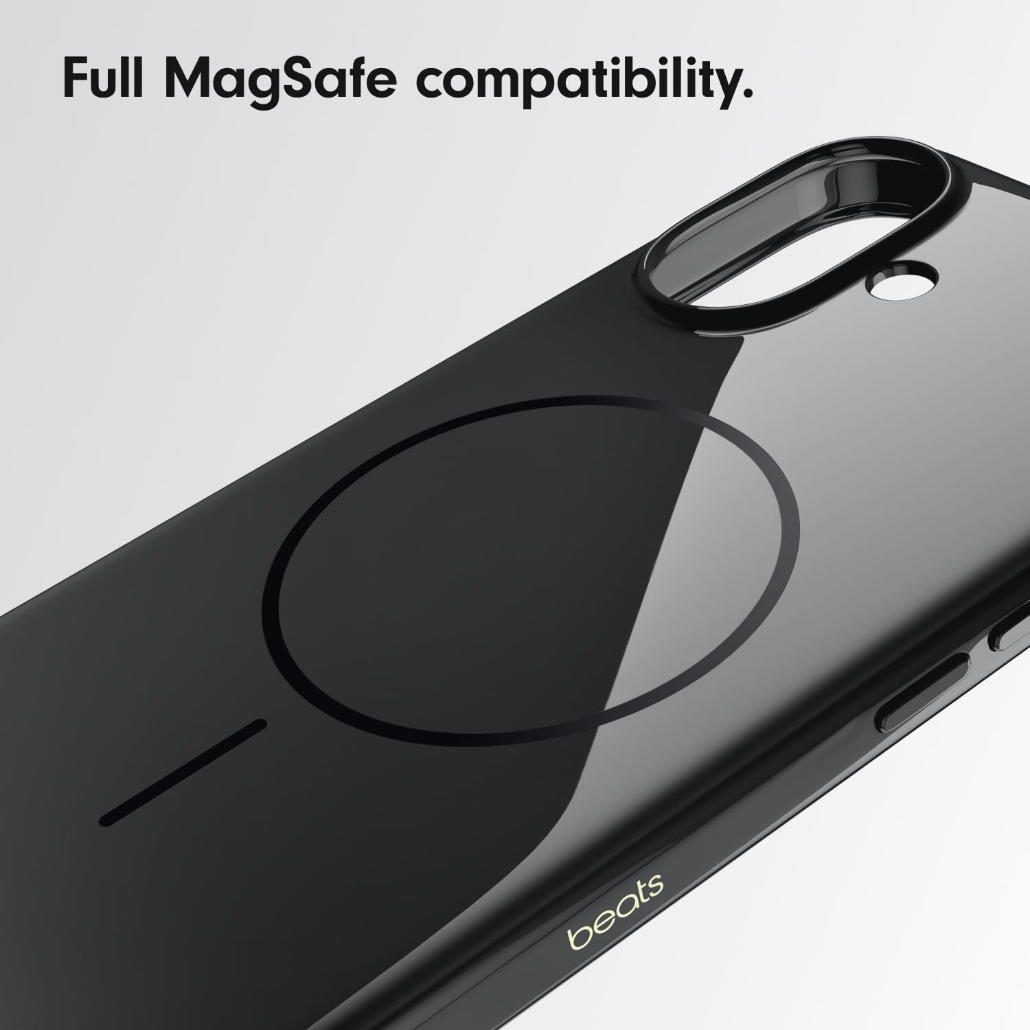 Beats iPhone 16 Case - MagSafe, Scratch-Resistant Protective Cover, Slim Fit, Microfibre Lining - Midnight Black - Image 3