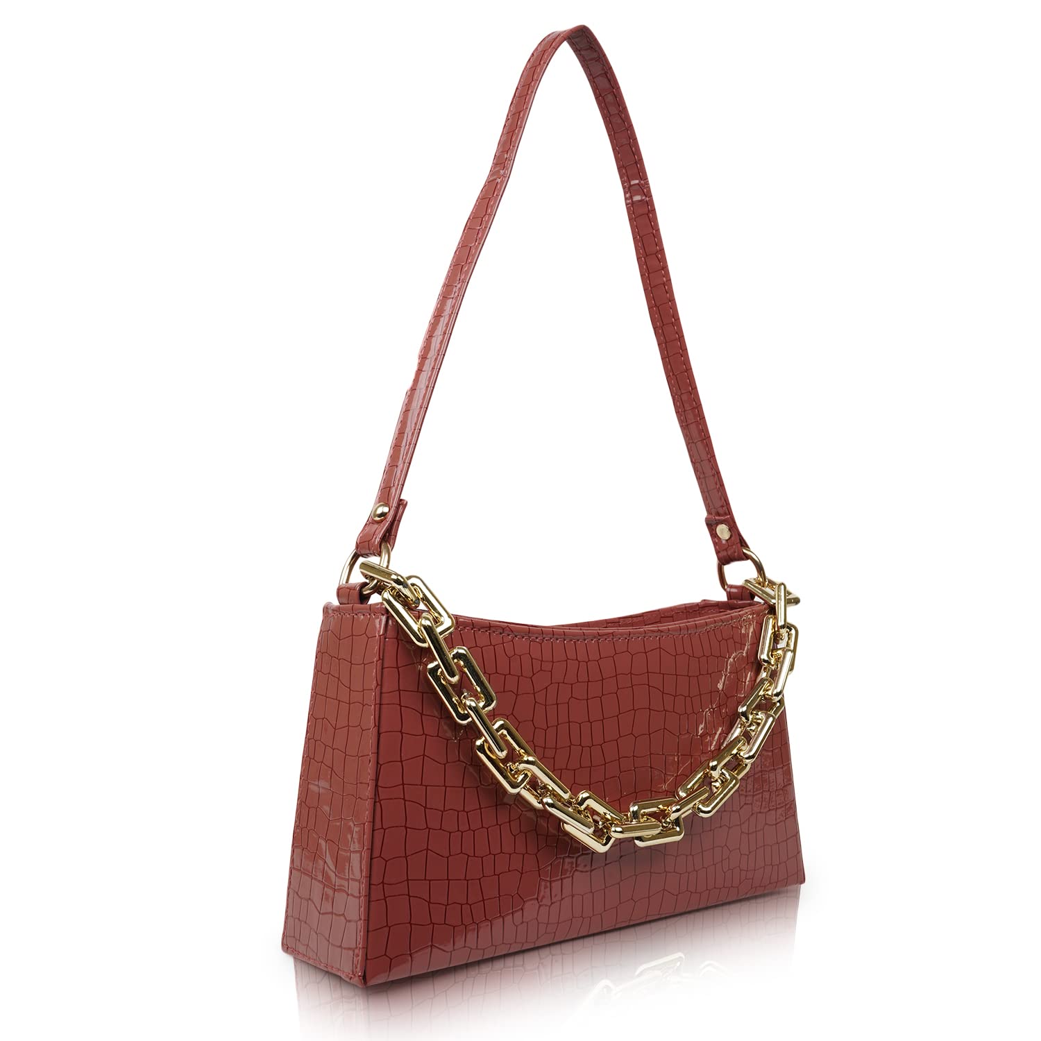 YOYOWING Hand Bag For Women Synthetic Leather Cross Body Ladies Sling Purse Satchel Travel Shoulder Strap, Peach (B0B4SVSDY1) Amazon Price History, Amazon Price Tracker
