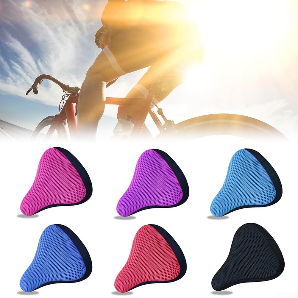 Coprisella per bicicletta spesso e traspirante, per un'esperienza di comfort durante ogni corsa (blu scuro)