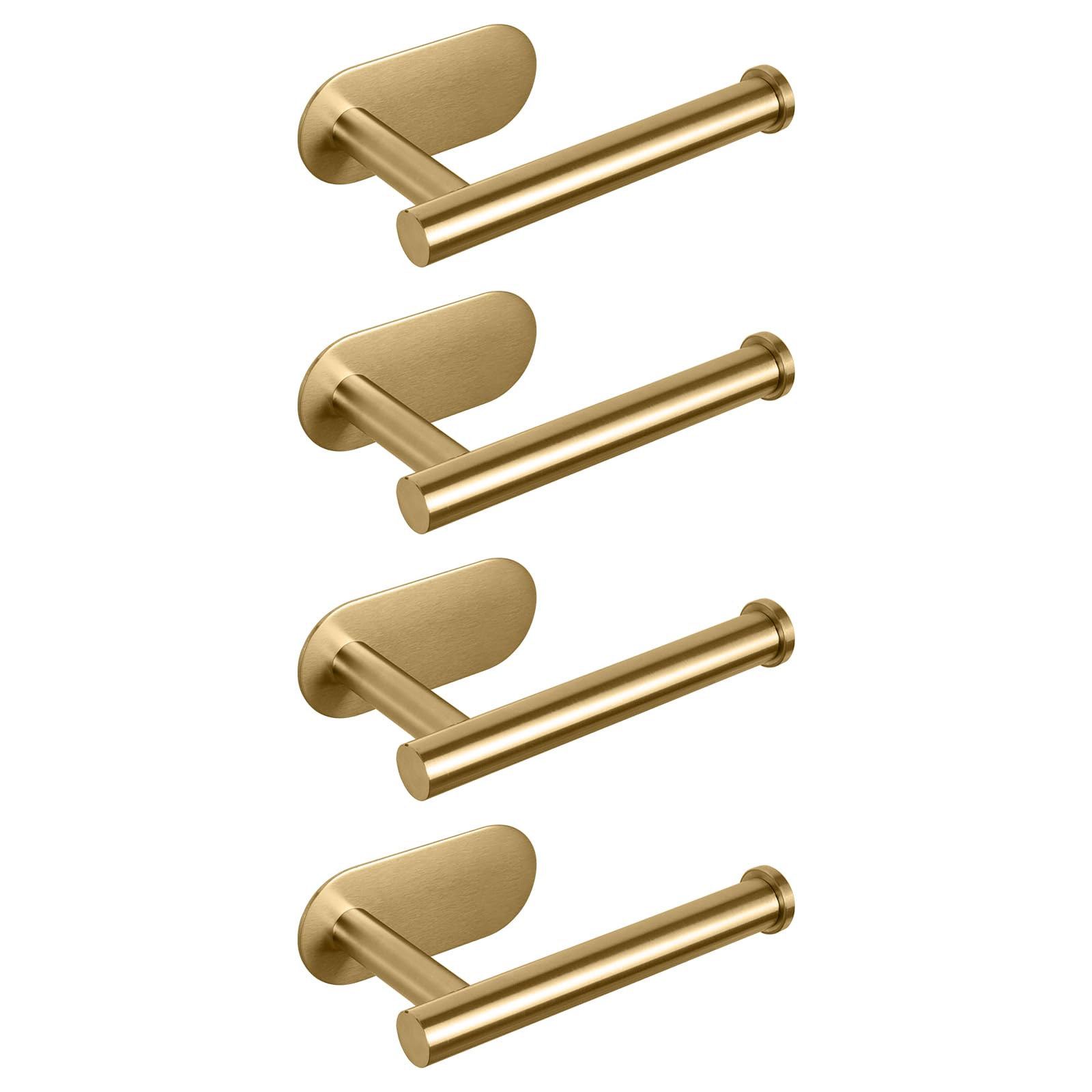 NearMoon Toilet Paper Holder Self Adhesive, Premium Thicken SUS304 Stainless Steel Rustproof Adhesive Toilet Roll Holder no Drilling for Bathroom, Kitchen, Washroom (1 Pack, Brushed Nickel) — Amazon image 10