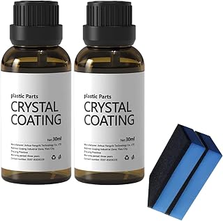 beyondy 2pcs Plastic Parts Crystal Coating, Coating for Car, Easy to Use Car Refresher, Great Gloss Protection