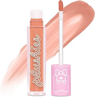 Lime Crime Plushies Soft Matte Lipstick, Melon Smoothie (Peachy Nude) - Blackberry Candy Scent - Plush, Long Lasting & High Comfort for All-Day Wear - Talc-Free & Paraben-Free