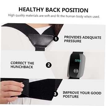 SHOWERORO Hunchback Corrector Back Posture Support, USB Charging 400mah