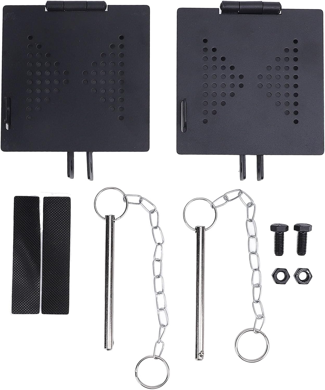 2 Pack RV Bumper End Cap Fits Standard 4 Inch Square Bumpers, Vent Holes, Secure Sewer Hose Storage, Must Have Travel Trailer Accessories