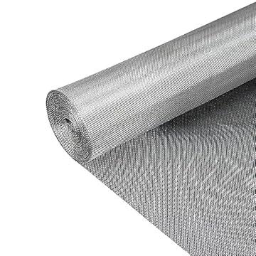 COYOUCO Filo Intrecciato in Acciaio Inossidabile, Rete di Sfiato dell'Aria 40 Mesh, 1Mx1m