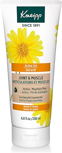 Kneipp Joint & Muscle Arnica & Mountain Pine Active Gel - 6.8 onzas líquidas - Bueno para articulaciones doloridas y músculos doloridos - Vegano