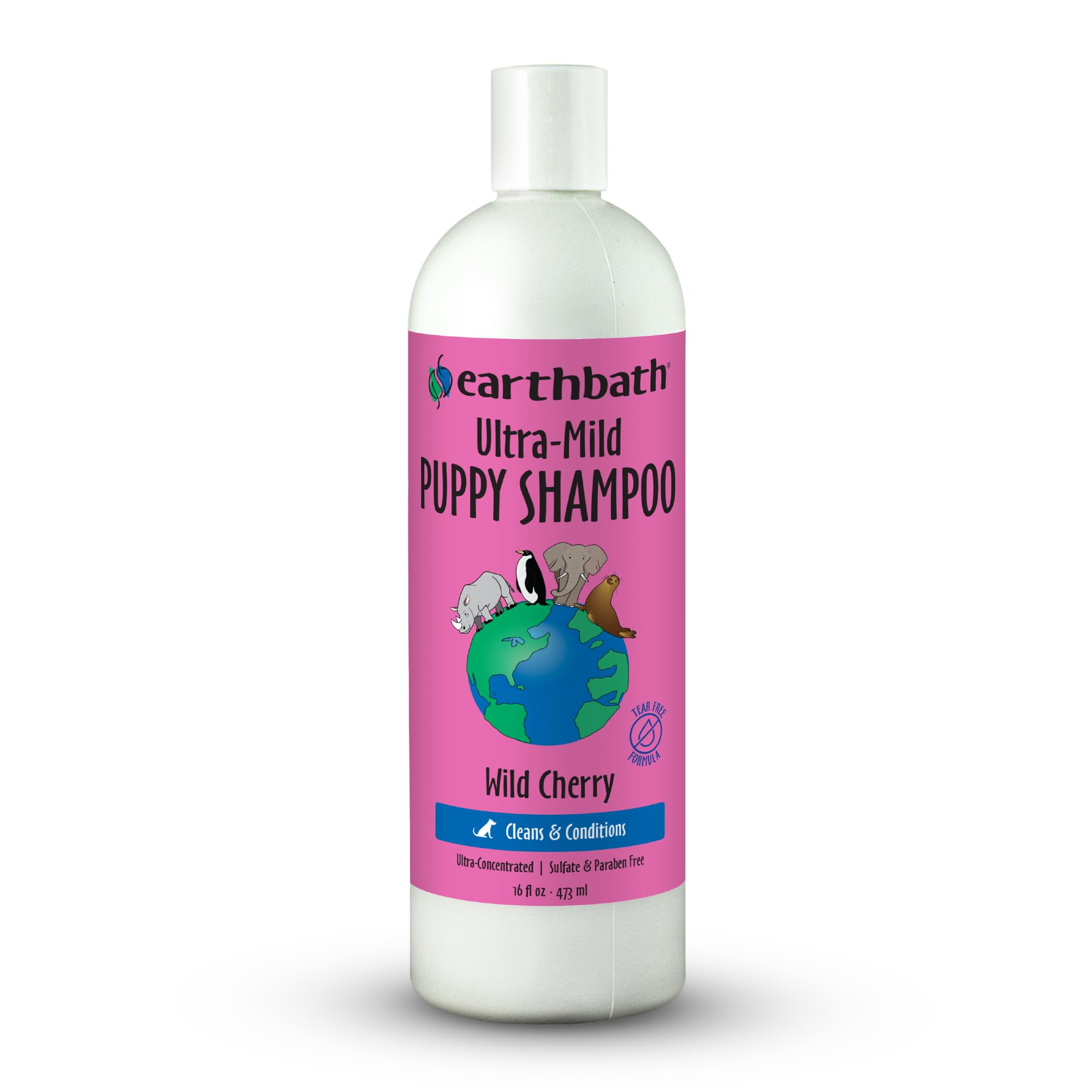 earthbath Ultra-Mild Puppy Shampoo - Extra Gentle & Tearless Shampoo for Puppies, Deodorizing Dog Shampoo, Cruelty Free 