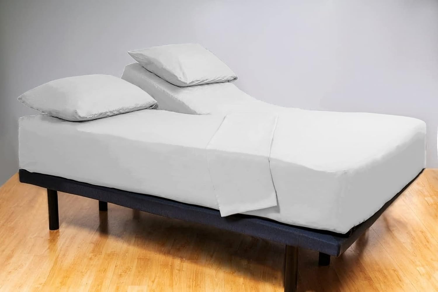 800TC Split Head Queen Sheets Sets for Adjustable Bed