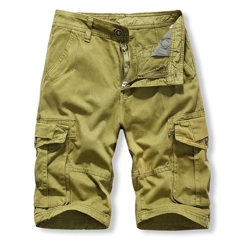 Bermuda d'été cargo robuste WOLONG avec poches multiples vêtement extérieur durable - 6