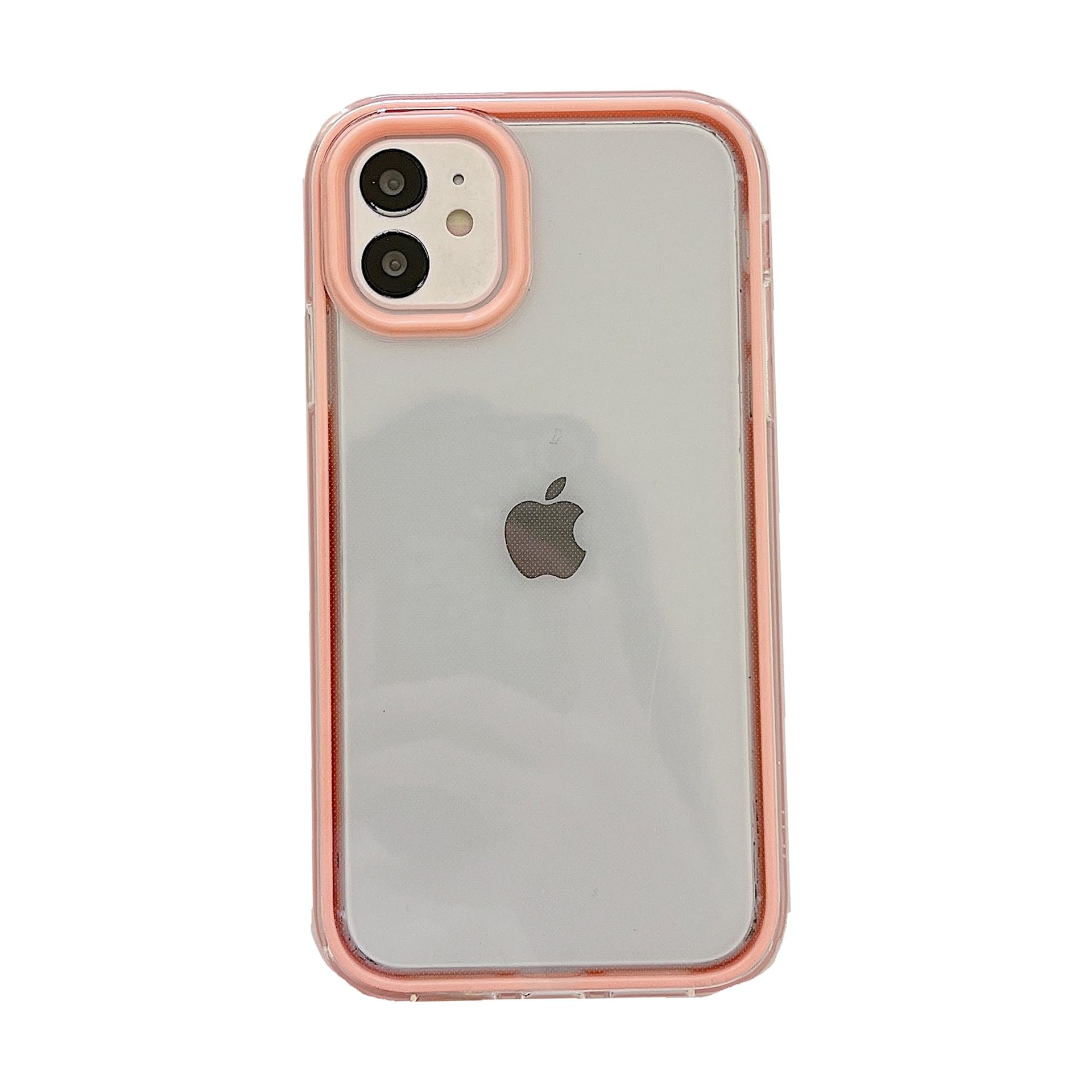 Coque silicone iPhone 12 rose protège objectif contre les rayures - 7