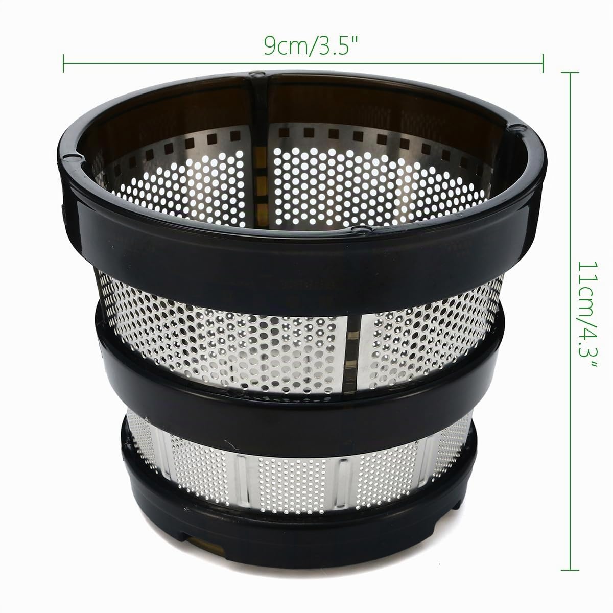 Filtro Ricambio Estrattore, Filtro Di Ricambio per Estrattore di Succo, Filtro a Maglia Fine, Filtro per Estrattore di Succo, Piccolo Foro per Hh-sbf11 Hu-19sgm, Nero