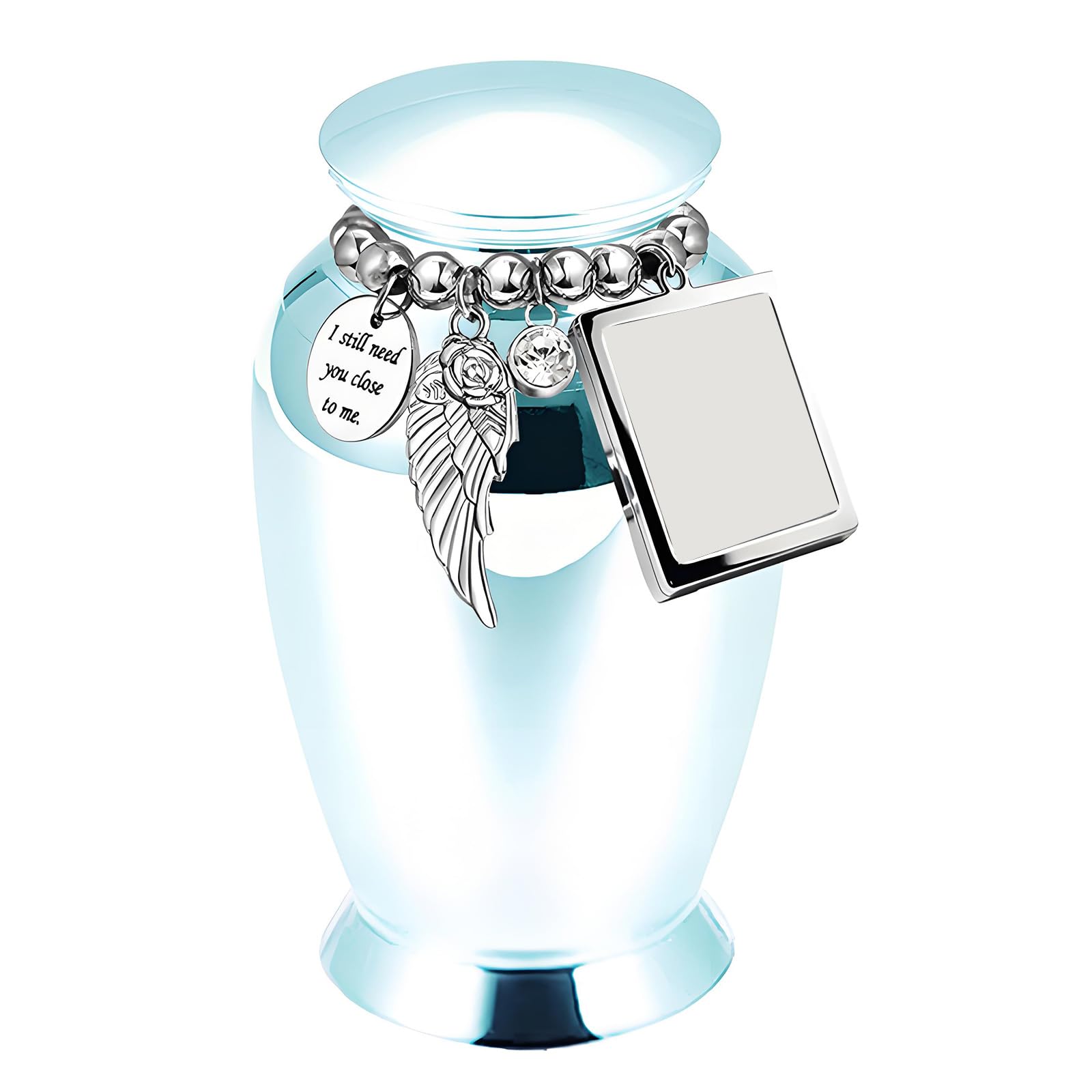 Hredyqw Memorial Cremation Urn Jewelry Pet Cremation Jewelry Ashes Casket Creative Pet Urn Casket