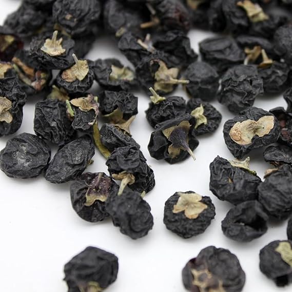 Black Goji Berries 8.8oz Qinghai Wolfberry Berry tea Dried Goji Berries250g | Harvested at Peak Ripeness Whole Berry Hot or Cold Serving Options Adjustable Brewing Strength Packaged in Resealable Cans