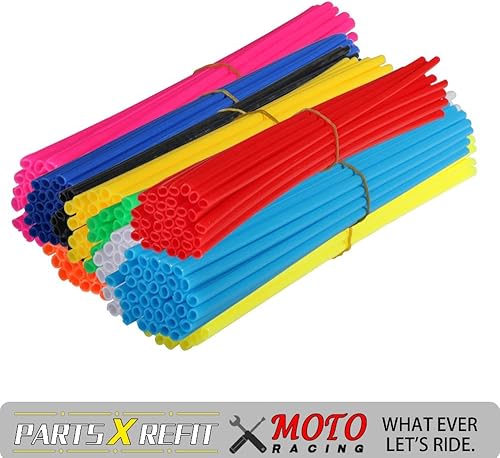 Miniatura 7 de AnXin Spoke Skins, 72 fundas protectoras para radios de motocicleta de 19-21 pulgadas, XR50R XR80R XR100R XR250R CR125 CRF110 CRF125 CRF230 CRF250