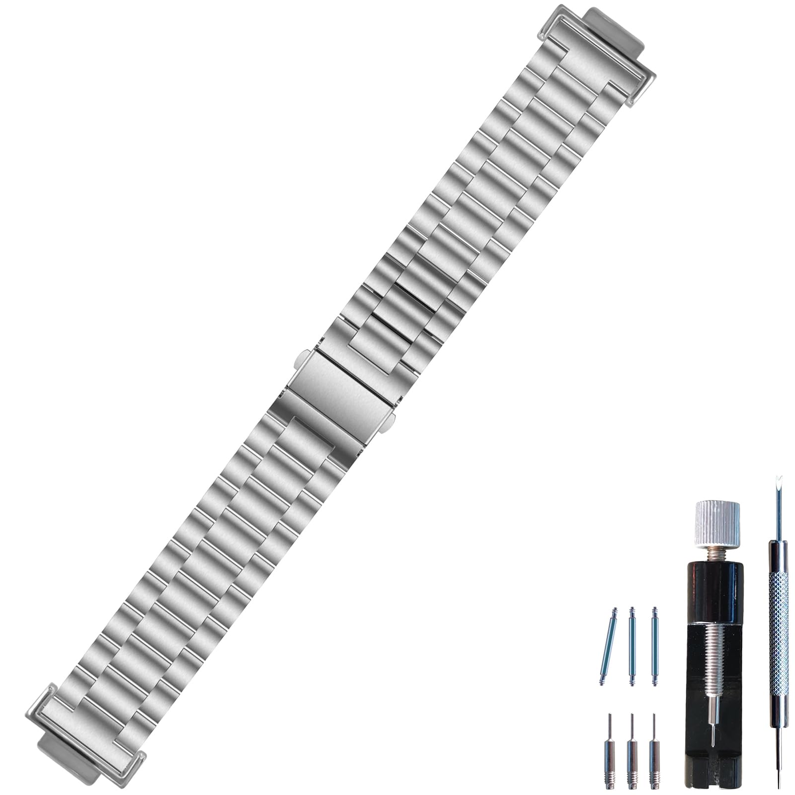HijiaweeHijiawee Bands Solid Stainless Steel Metal Strap Replacement for Casio G-shock DW-5600 GWM-5610 DWE-5600 DW-5305 DW9052 GA-110/120 GD-110