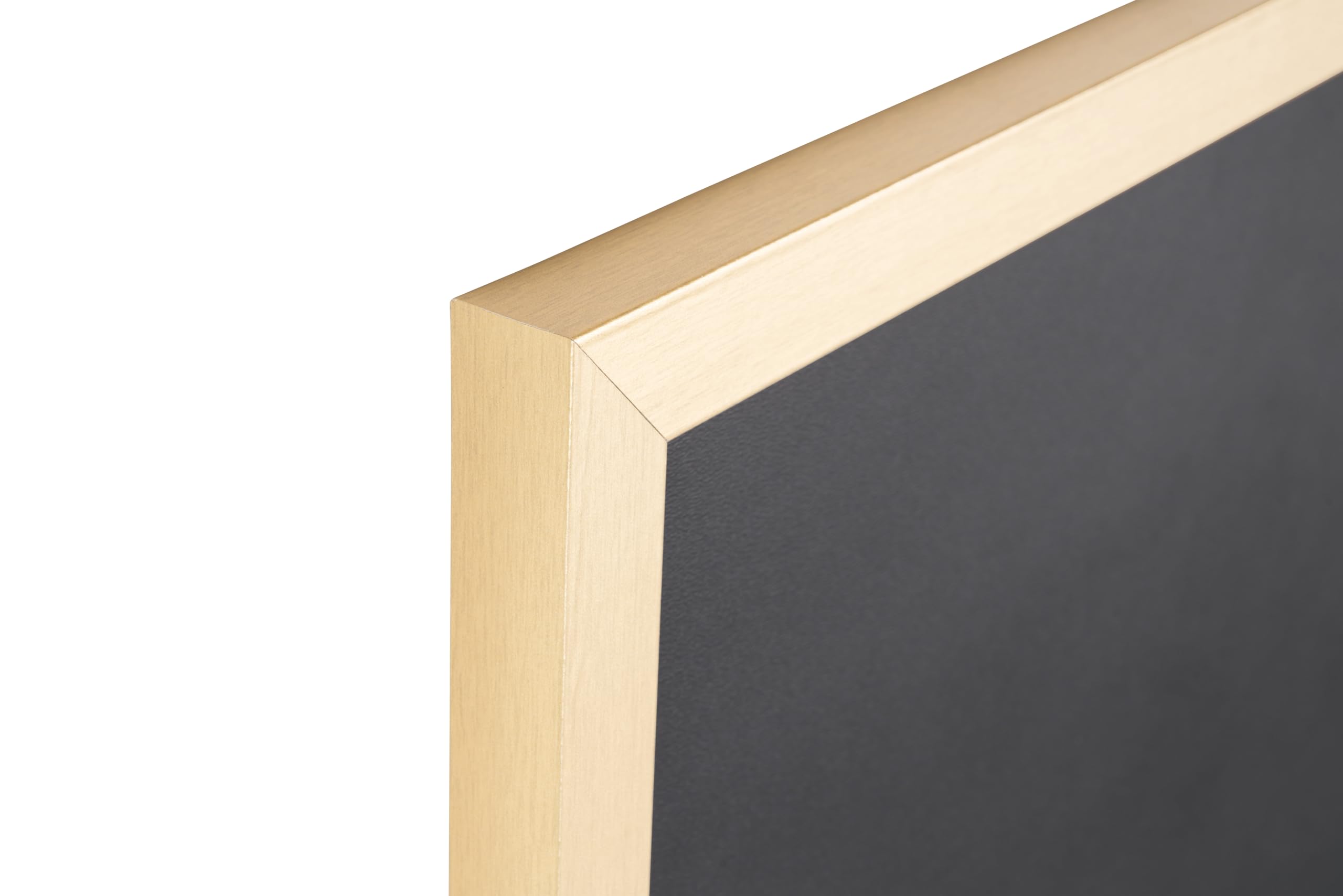 Bi-Office Gold & Silver Tableau Noir Tableau à craie 60 x 40 cm Cadre en MDF Doré (Lot de 2)