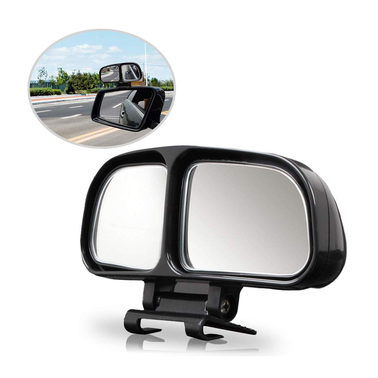 Dodehoekspiegels, zijspiegel, draaibare zijspiegel, high definition, groothoek, zijspiegels voor personenauto's, vrachtwagens, SUV's, 2 stuks