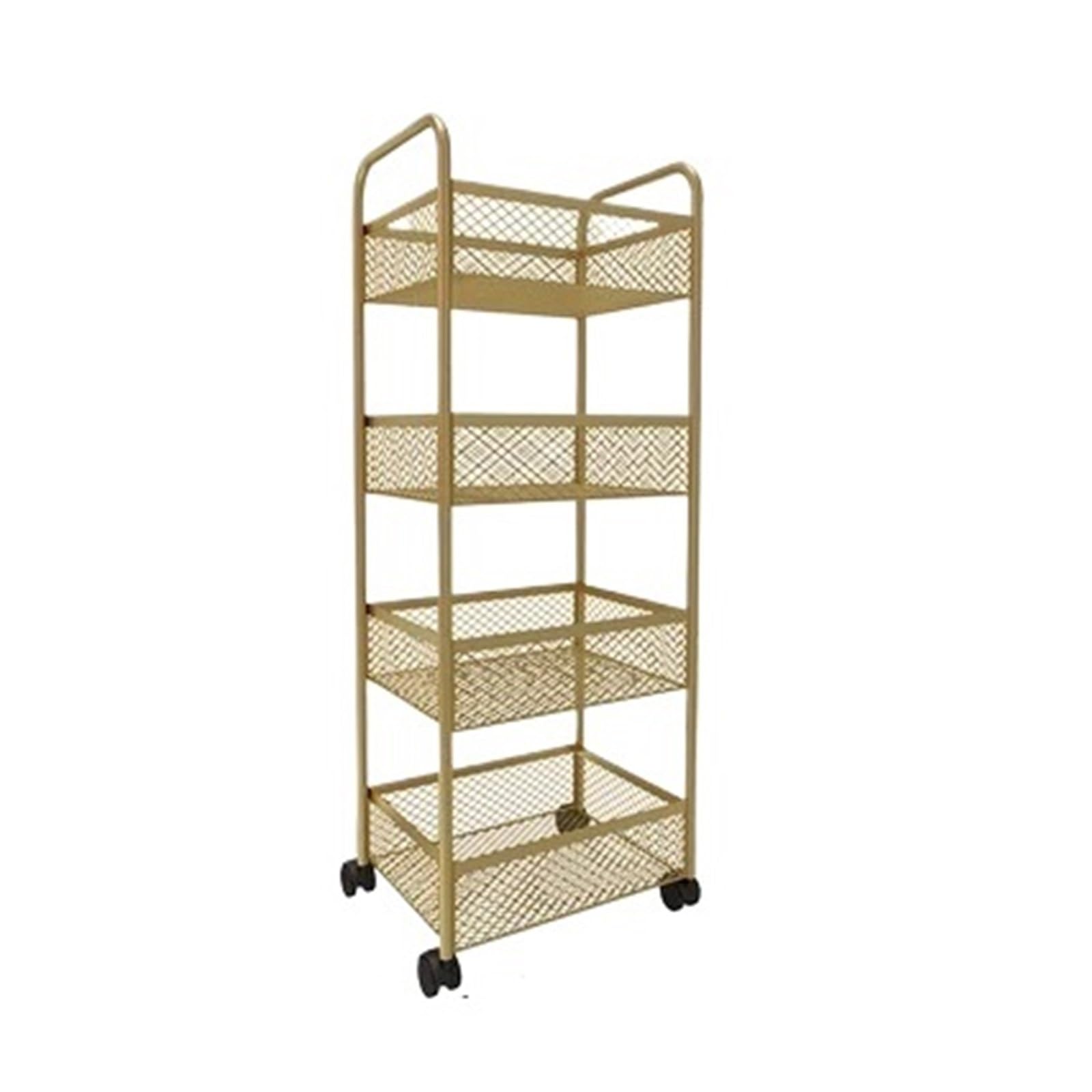 Salon Trolley Barber Trolley Cart Rolling Salon Furniture with Wheels Multi-Functional(Orange)