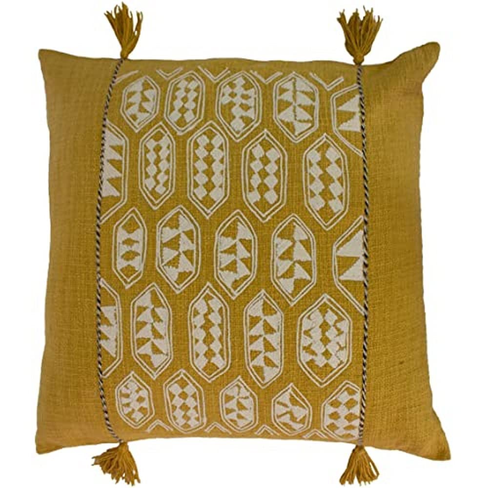 Housse de coussin ocre Riva Home Sequoia 55x55 finition haut de gamme