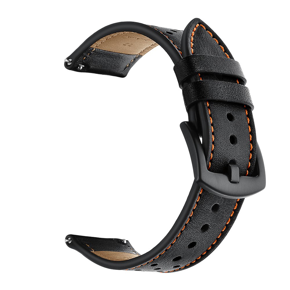 SUNDAREE Kompatibel mit Gear S3 Frontier/Classic/Galaxy Watch 46MM Armband,22MM Echt Lederarmband Ersatz Armband Strap Uhrenarmband für Samsung Galaxy Watch 46MM/Gear S3 Frontier/Classic Elektronik & Foto