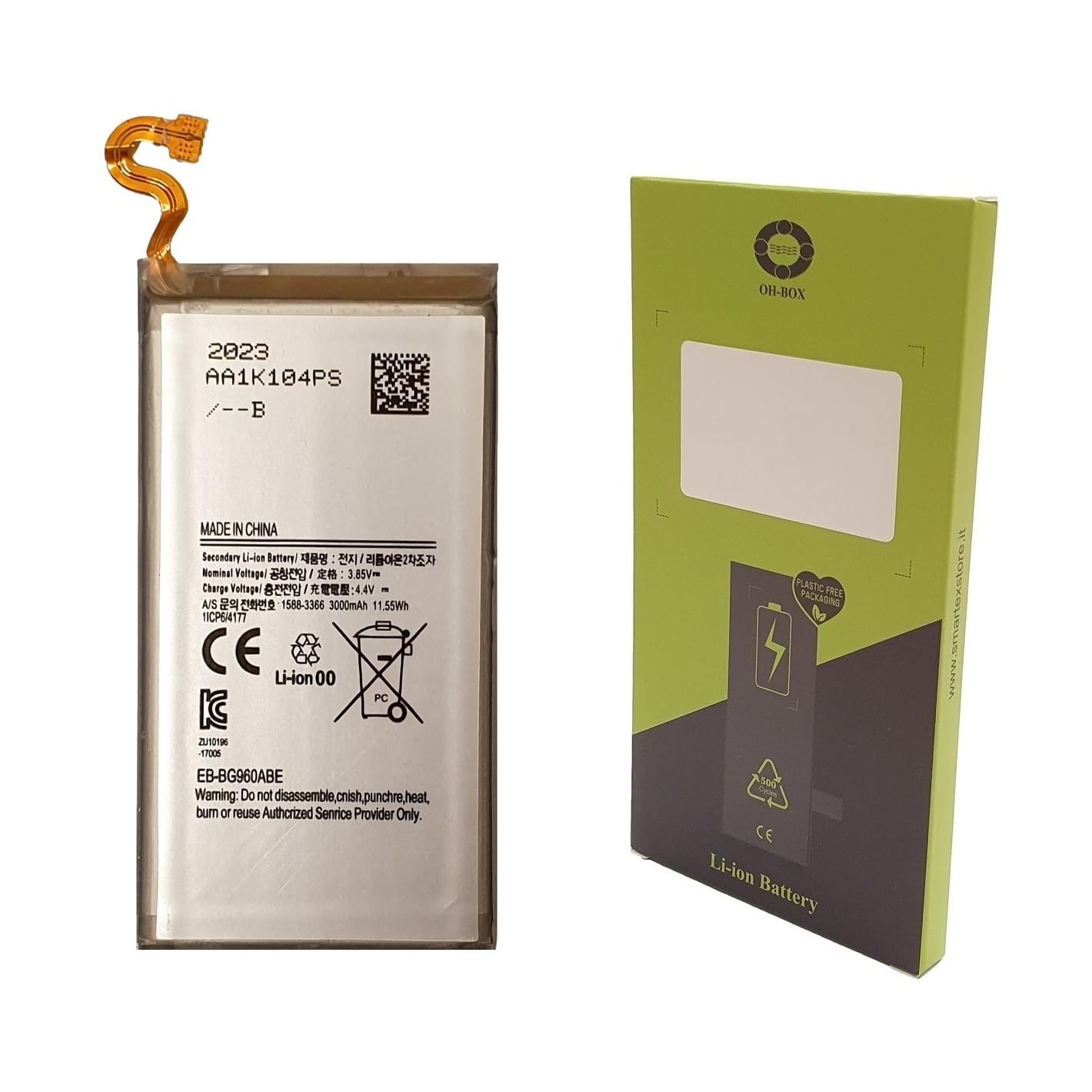OH-BOX® Battery compatible with Samsung EB-BG960ABE S9 (G960)