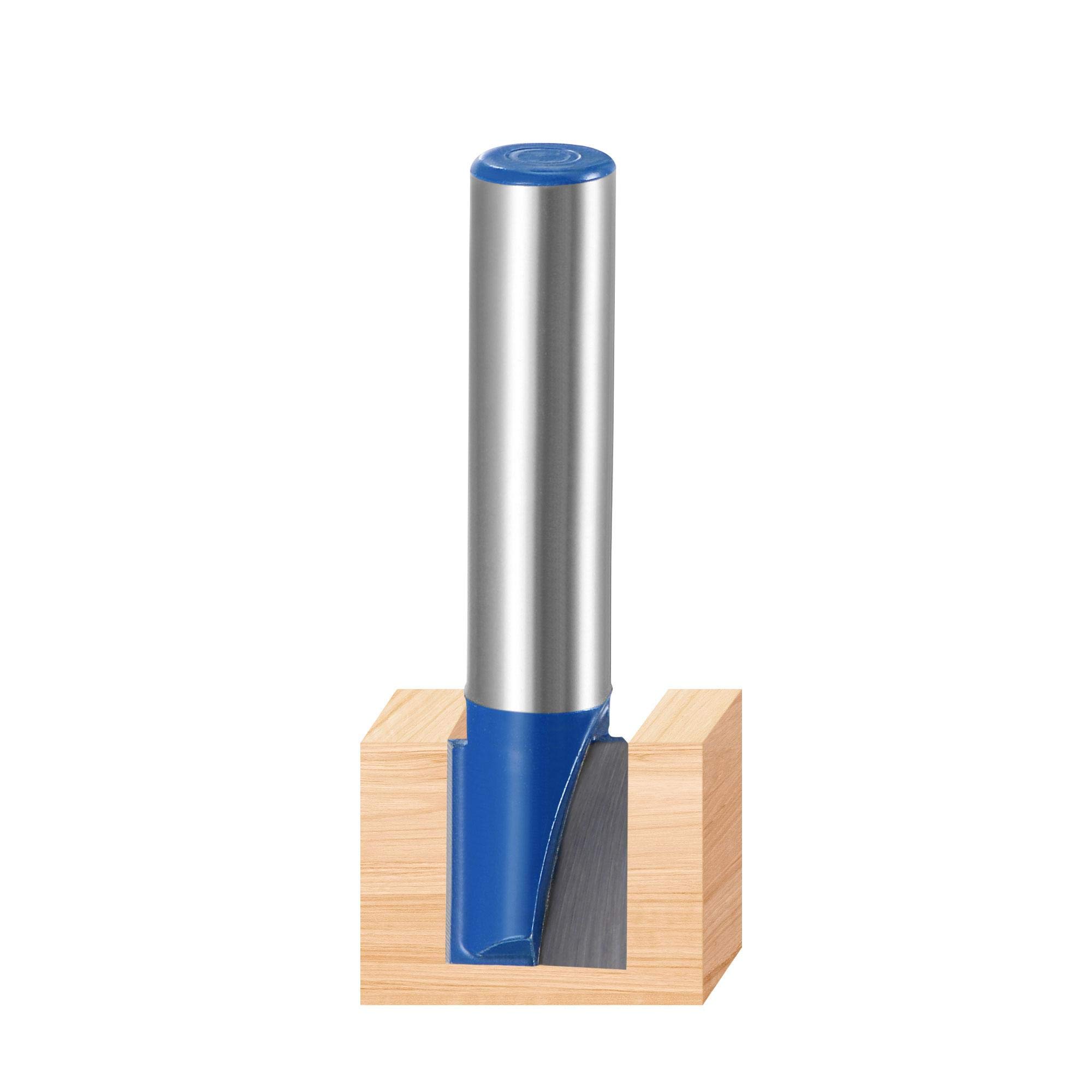 Fraise à Défoncer Carbure 17 Mm – Tige 8 Mm, 2 Cannelures Tungstène Pour Bois, Contreplaqué, MDF & Rainures