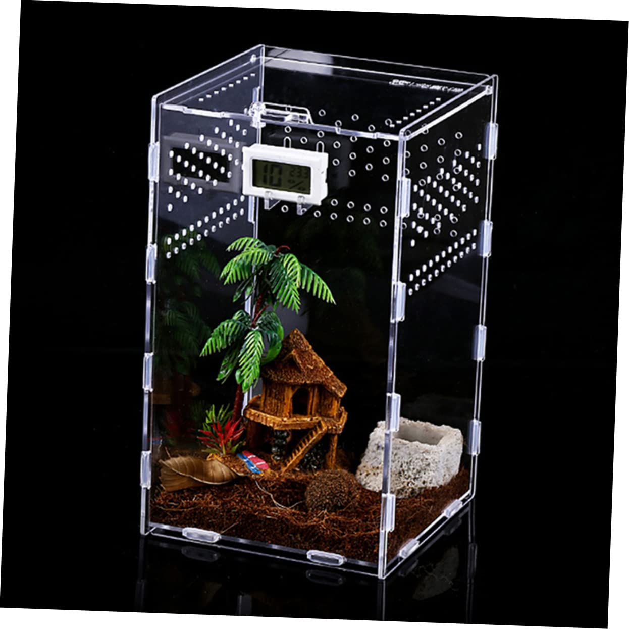 Toddmomy Contenedores Transparentes para Reptiles Cajas De Hábitat Estuches Magnéticos para Arañas y